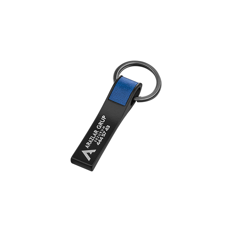 Çift Taraflı Metal Suni̇ Deri̇ Anahtarlık