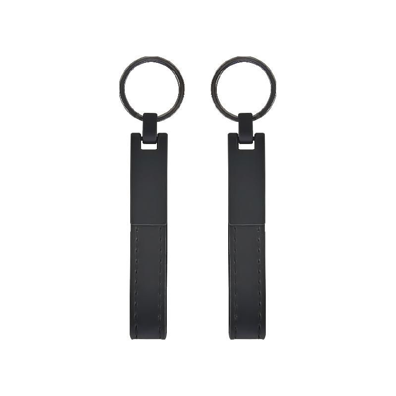 Çift Taraflı Metal Suni̇ Deri̇ Anahtarlık