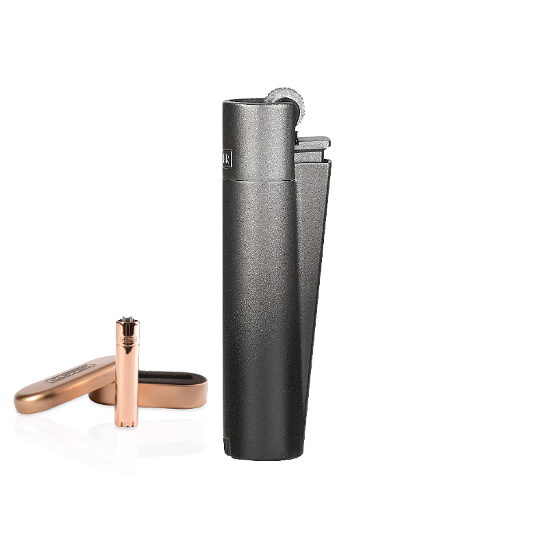 MT-126 Siyah Tramlı Clipper Metal Siboplu Çakmak