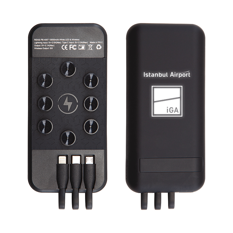 PB-4007 Siyah 10000 mAh Powerbank
