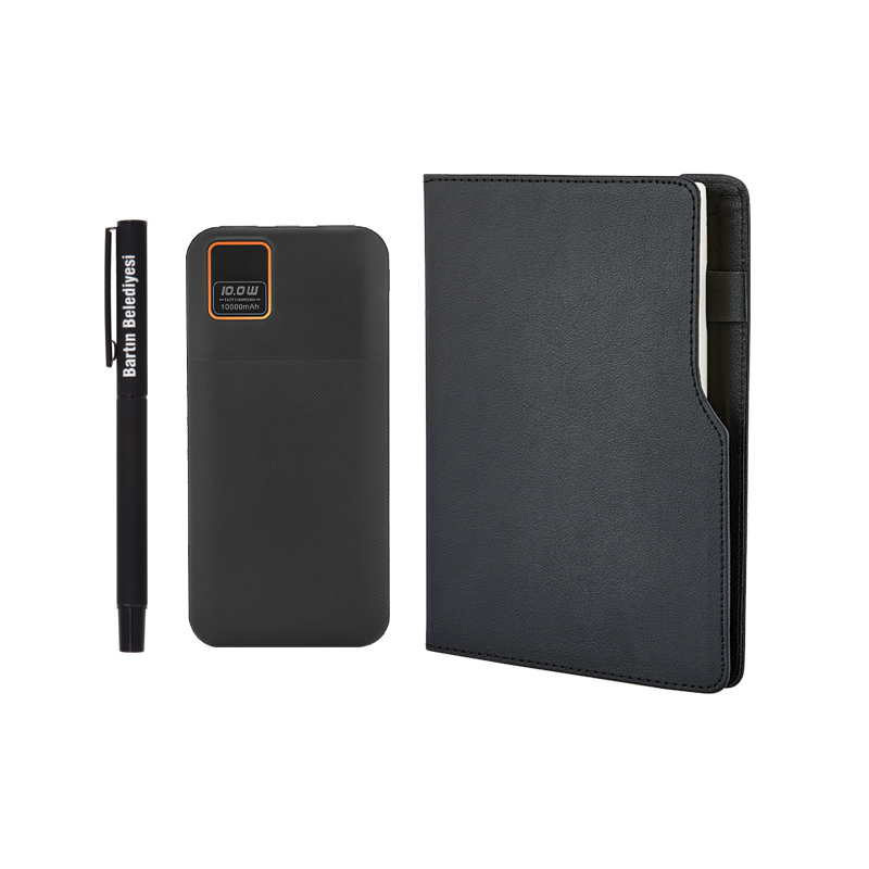 Hediyelik Set - Powerbank - Defter - Kalem Seti