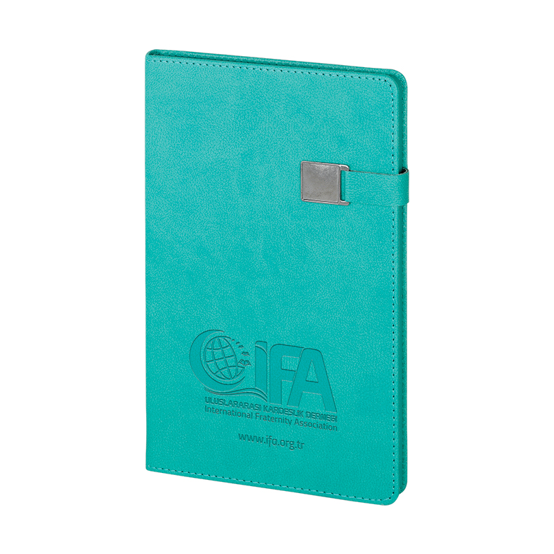 2660 Gri Termo Deri Defter