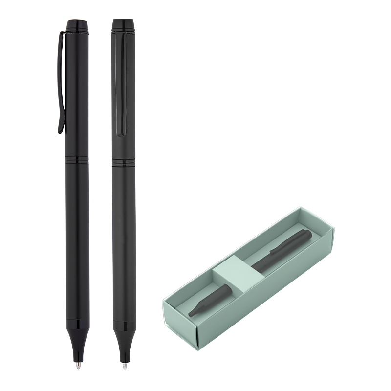 1215-KT Füme Metal Roller Kalem Seti